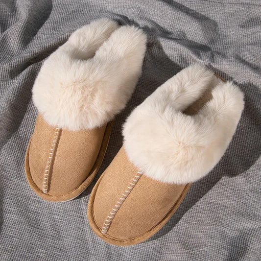 Fur slippers