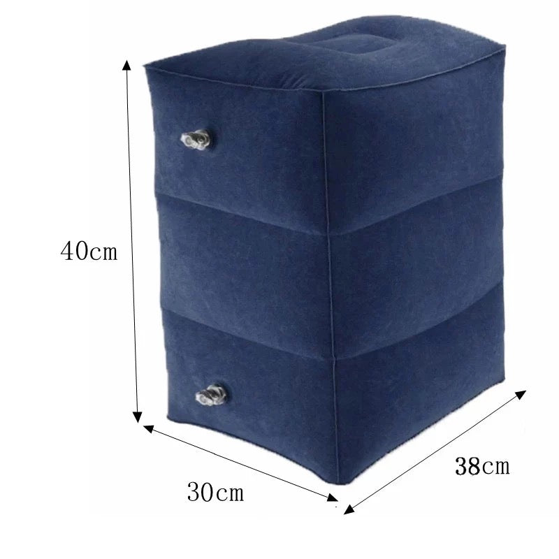 Travel footrest pillow