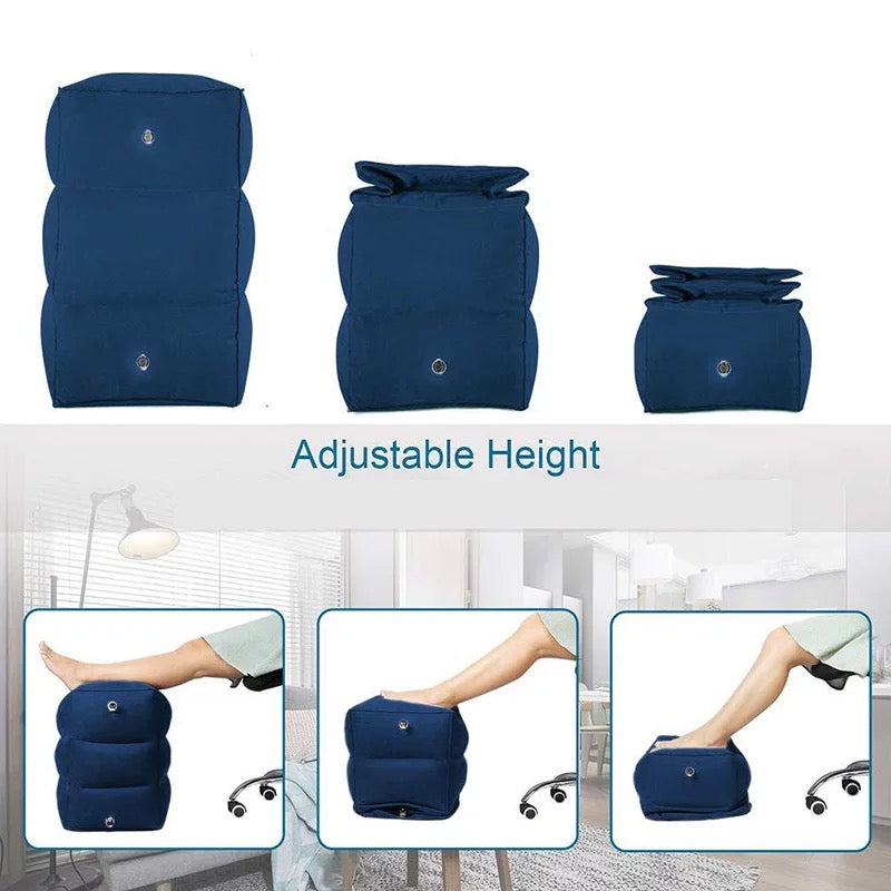 Travel footrest pillow