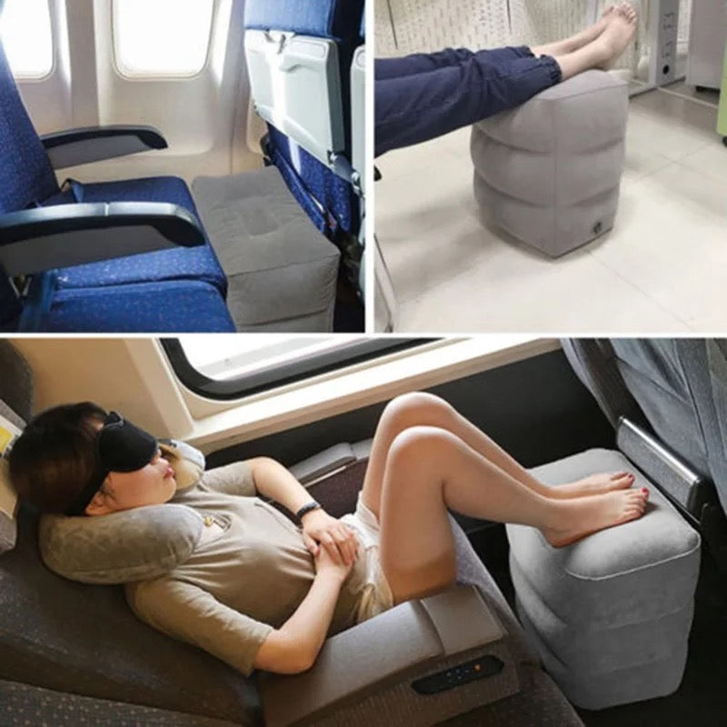 Travel footrest pillow