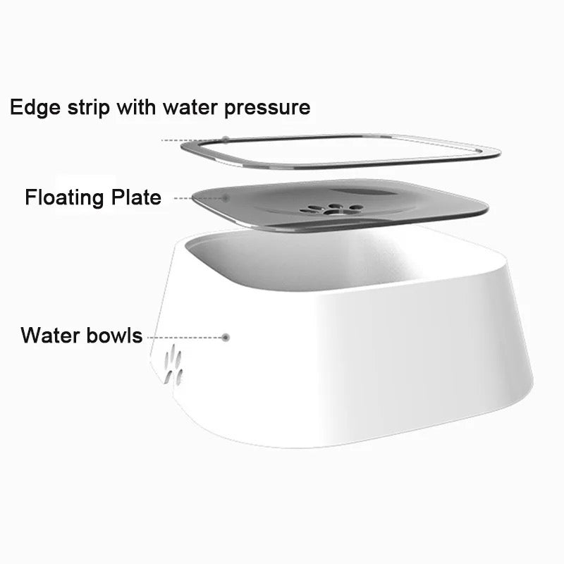Non-wetting water bowl